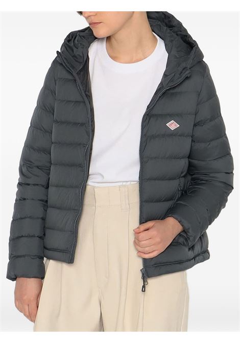 nylon taffeta middle down jacket woman grey DANTON | DT-A0563M. GREY